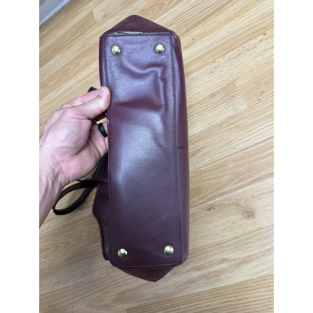 vintage coach  Taylor leather Carry All Satchel  Burgundy